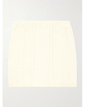 JW Anderson Jupe En Coton Biologique Mélangé À Mailles Torsadées - Neutre