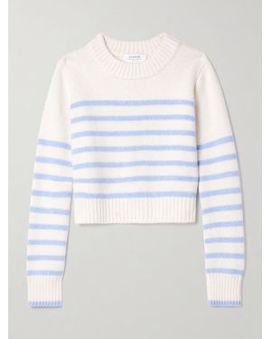 La Ligne Mini Marin Striped Wool And Cashmere-Blend Jumper - White