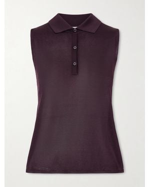 Veronica de Piante Selma Silk Polo Shirt - Lila