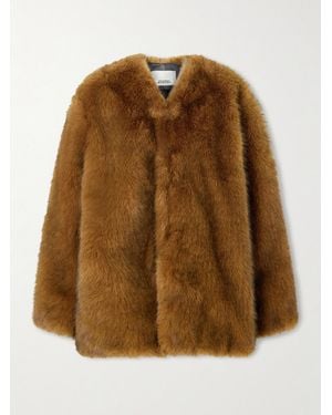 Isabel Marant Aglae Jacke Aus Plüschmaterial - Braun