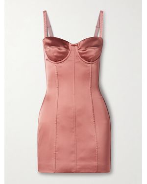 Dolce & Gabbana Satin Mini Dress - Pink