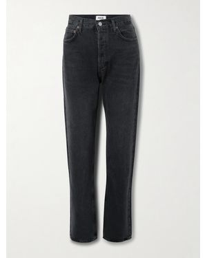 Agolde '90S Pinch Waist Long Hoch Sitzende Jeans Mit Geradem Bein - Blau