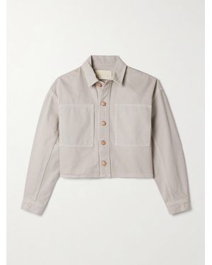 Ulla Johnson Bobbi Cropped Denim Jacket - Natural