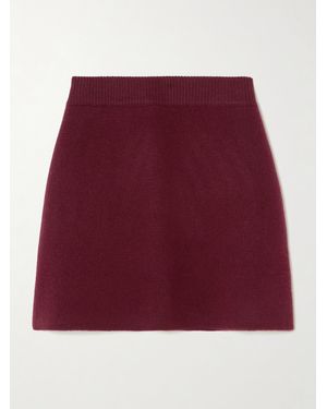 Lisa Yang Clare Cashmere Mini Skirt - Red