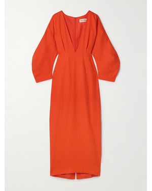 Mara Hoffman Irina Hemp Maxi Dress - Red