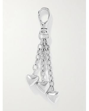 Roxanne Assoulin The Puffy Heart-Tone Bag Charm - White