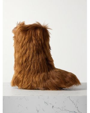 Tod's Shearling Ankle Boots - Brown