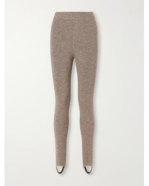 Lauren Manoogian Merino Wool-Blend Stirrup Leggings - Natural