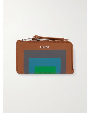Loewe Josef Albers Printed Leather Cardholder - Multicolor