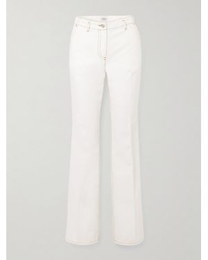 Dries Van Noten Parchia Low-Rise Straight-Leg Jeans - White