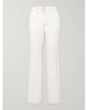 Dries Van Noten Parchia Tief Sitzende Jeans Mit Geradem Bein - Weiß