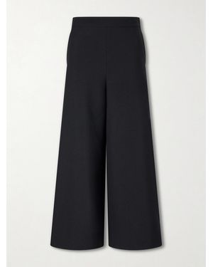 Chloé Wide-Leg Wool Crepe Pants - Blue