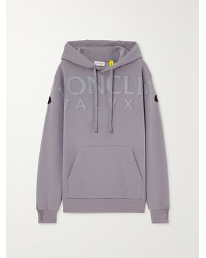 Moncler Genius 1017 Alyx 9Sm Printed Cotton-Blend Jersey Hoodie - Purple