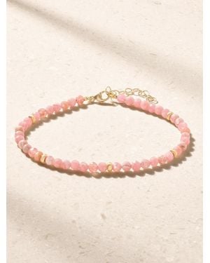 JIA JIA Arizona 14-Karat Rhodochrosite Beaded Bracelet - Natural