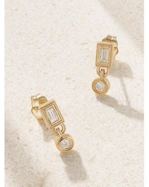 Sydney Evan 14-Karat Diamond Earrings - Natural
