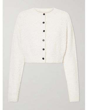 KHAITE Paloma Linen-Blend Cardigan - Natural