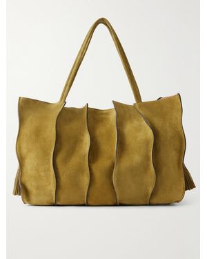 Ulla Johnson Adria Suede Large Tote - Natural