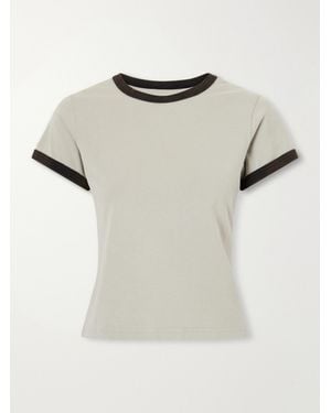 mfpen Ringer Cotton T-Shirt - Natural