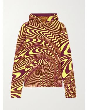 Aztech Mountain Ed Curtis Off-Piste Wool-Blend Jacquard Hoodie - Yellow
