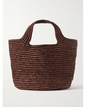 Sensi Studio Bolso Playero Woven Raffia Tote - Brown