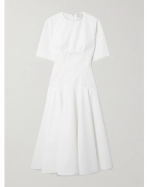 McQueen Day Organic Cotton-Poplin Midi Dress - White