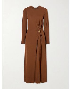 Altuzarra Tingley Embellished Knitted Maxi Dress - Brown