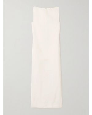 KHAITE Martay Cotton-poplin Midi Dress - White