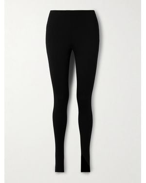 Salon 1884 Jolie Wool-Blend Stirrup Leggings - Black
