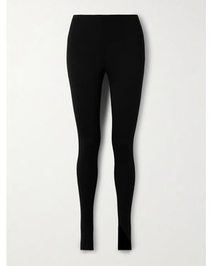 Salon 1884 Jolie Wool-Blend Stirrup Leggings - Black