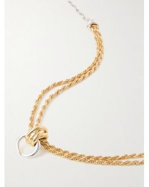 Bottega Veneta Plated And Necklace - Metallic