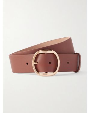 Gabriela Hearst Elster Textured-Leather Belt - Pink