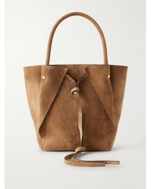 Gabriela Hearst Marija Small Suede Tote - Natural