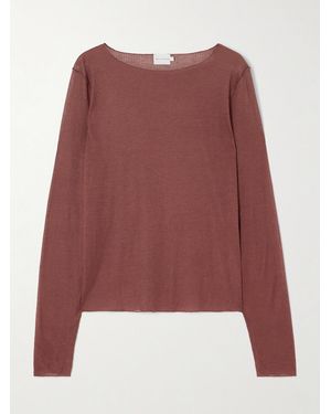 Deiji Studios Ribbed Ecovero-Blend Top - Red