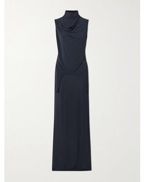 Jean Paul Gaultier Maxikleid Aus Stretch-Jersey - Blau