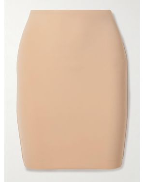Commando Half Slip Control Layered Stretch Mini Skirt - Natural