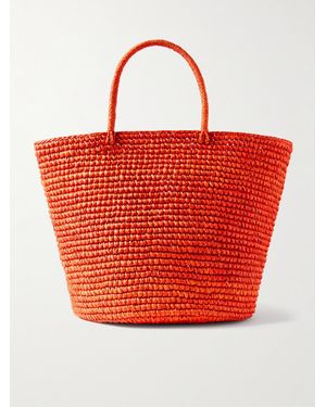 Sensi Studio Large Straw Tote - Red