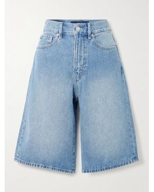 Veronica Beard Charlotte Denim Shorts - Blue