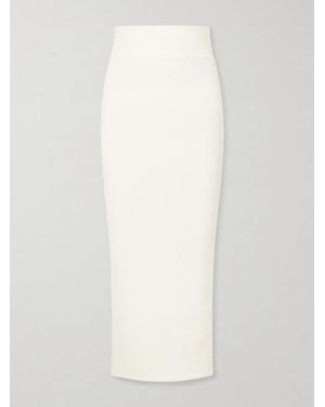 Wardrobe NYC Woven Midi Skirt - White