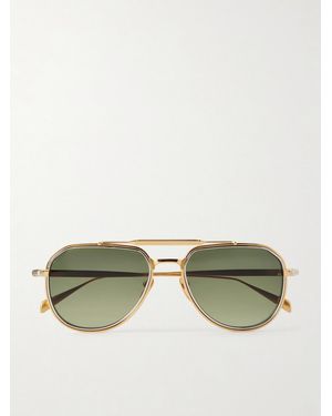 Jacques Marie Mage Commander Aviator-Style Sunglasses - Green