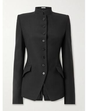 McQueen Blazer Aus Einer Woll-Mohairmischung - Schwarz