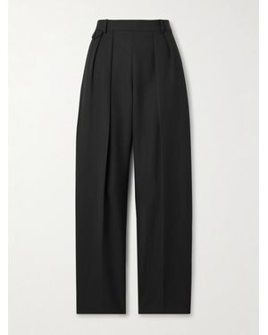 KHAITE Dugan Bundfaltenhose Aus Wolle - Schwarz