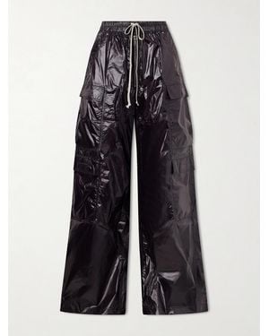 Rick Owens Jumbo Belas Shell Wide-Leg Cargo Trousers - Blue