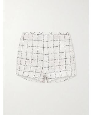 LIBEROWE Madeline Cotton-Blend Tweed Straight-Leg Shorts - White