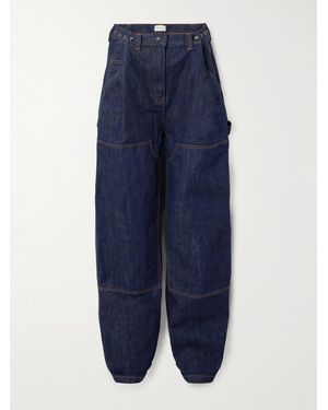 Magda Butrym Convertible Panelled High-Rise Wide-Leg Jeans - Blue