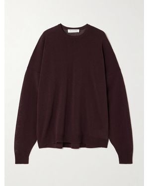 Frankie Shop Basel Pullover Aus Einer Baumwollmischung - Lila