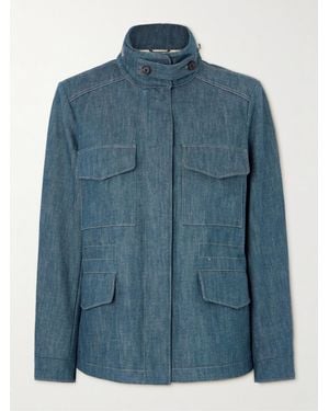 Loro Piana Traveller Jeansjacke - Blau