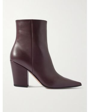 Gianvito Rossi Keinna 85 Ankle Boots Aus Leder - Lila