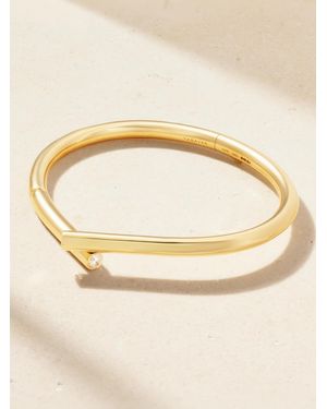 Tabayer Oera Armreif Aus 18 Karat Mit Diamant - Natur