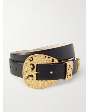 DEHANCHE Leather Waist Belt - Black