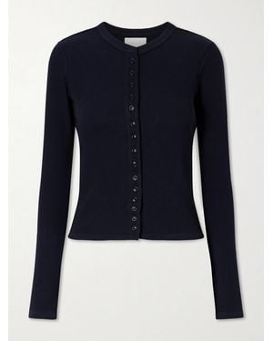 Citizens of Humanity Kari Ribbed Stretch-Jersey Cardigan - Blue